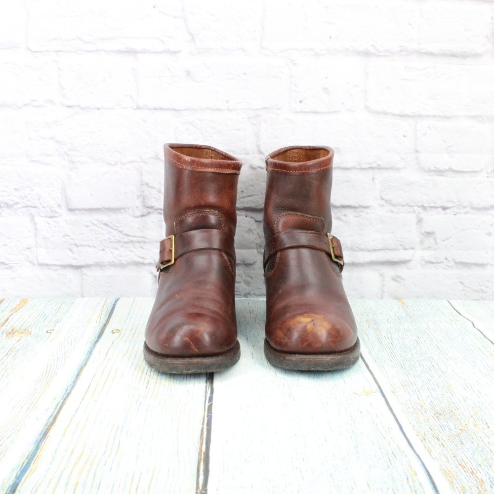 *Durango Vulcan Cord Brown Leather Pull on Oil Resistant Boots Size 9 Inch - Picture 4 of 9